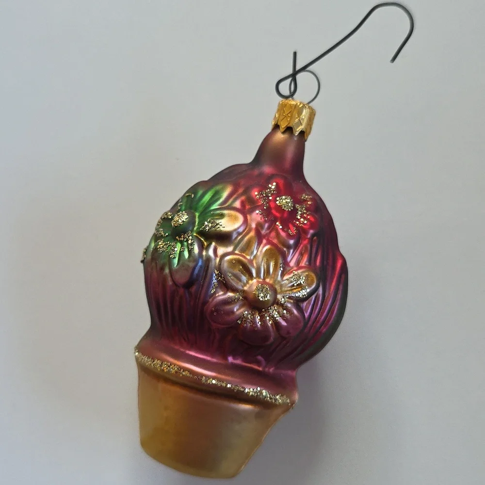 Vintage Christmas Ornaments - Festive Glass Ornament Set - Multicolor